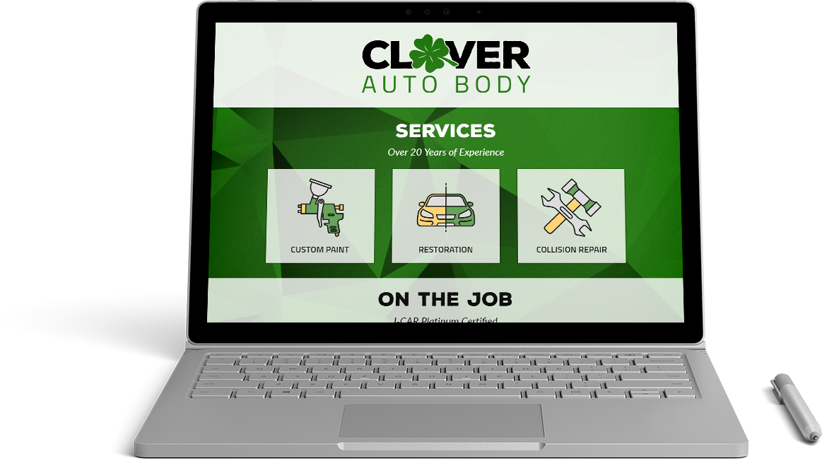 Clover Auto Body Website Preview