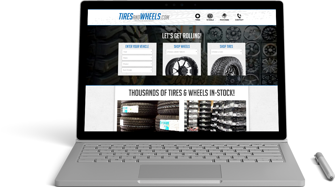Tires and Wheels Website Preview