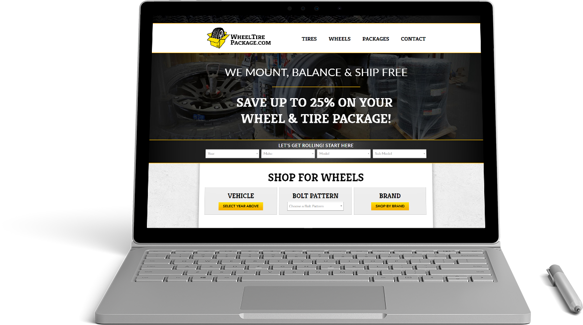Wheel Tire Package Website Preview