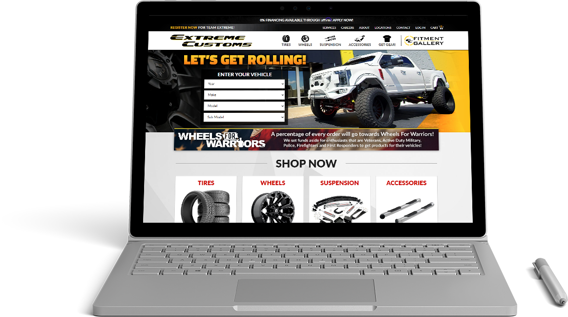 Extreme Customs Website Preview