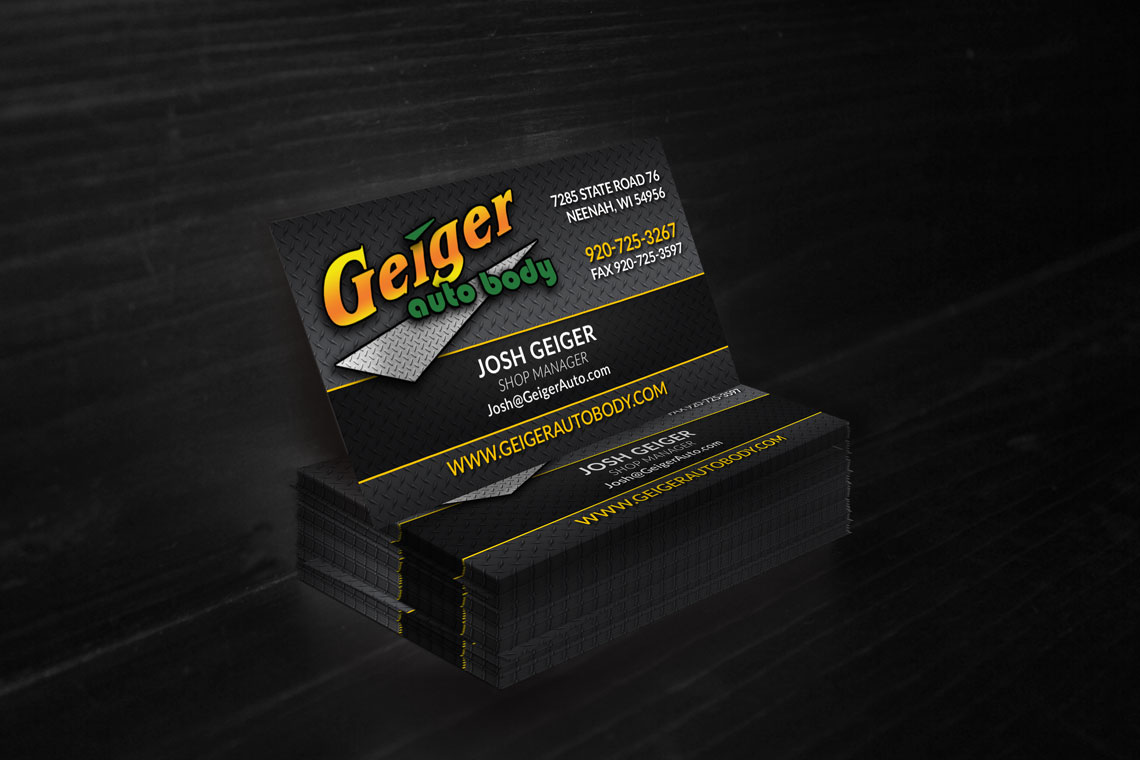 Geiger Auto Body Business Cards