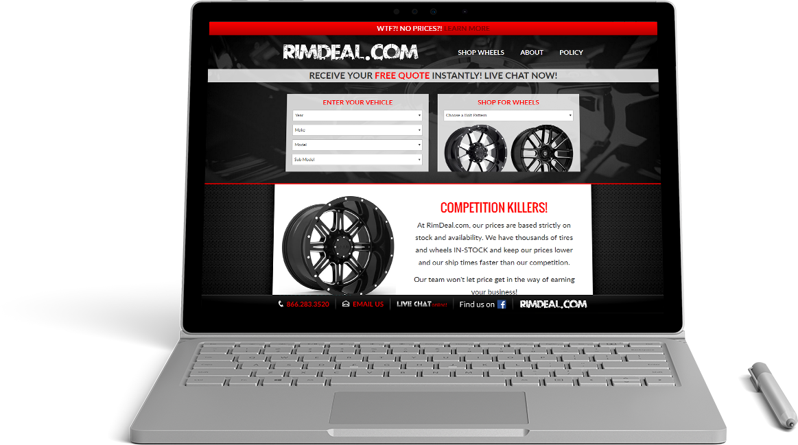 Rim Deal Website Preview